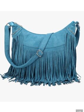 🆕 Fringe Hobo Bags for Women Vintage Suede Crossbody Bag